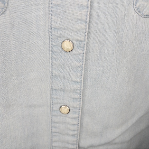 Betabrand Chambray Button Down Shirt - Picture 4 of 8